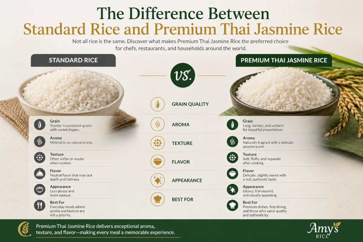 The Difference Between Standard Rice and Premium Thai Jasmine Rice