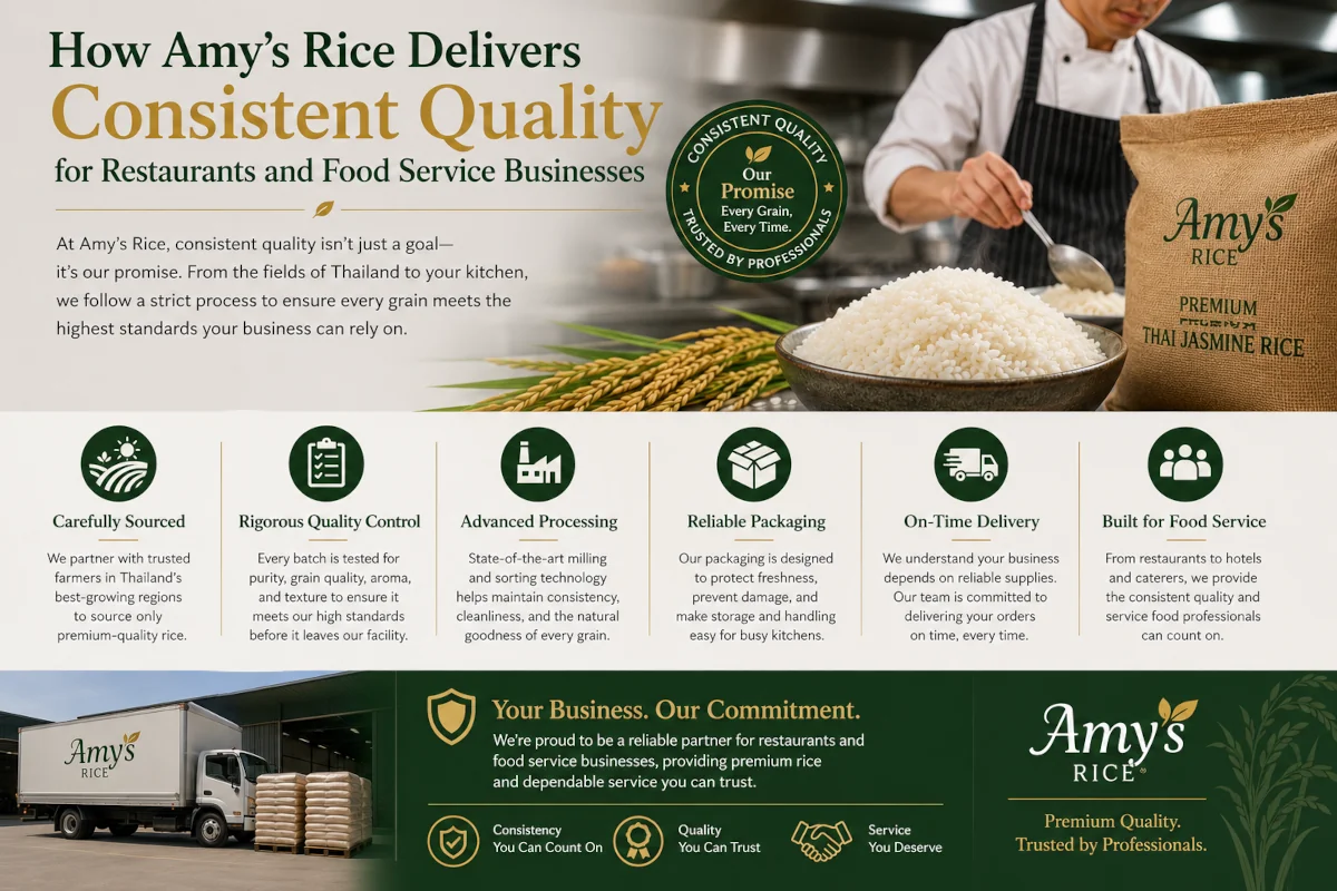 How Amy’s Rice Delivers Consistent Quality for Restaurants and Food Service Businesses
