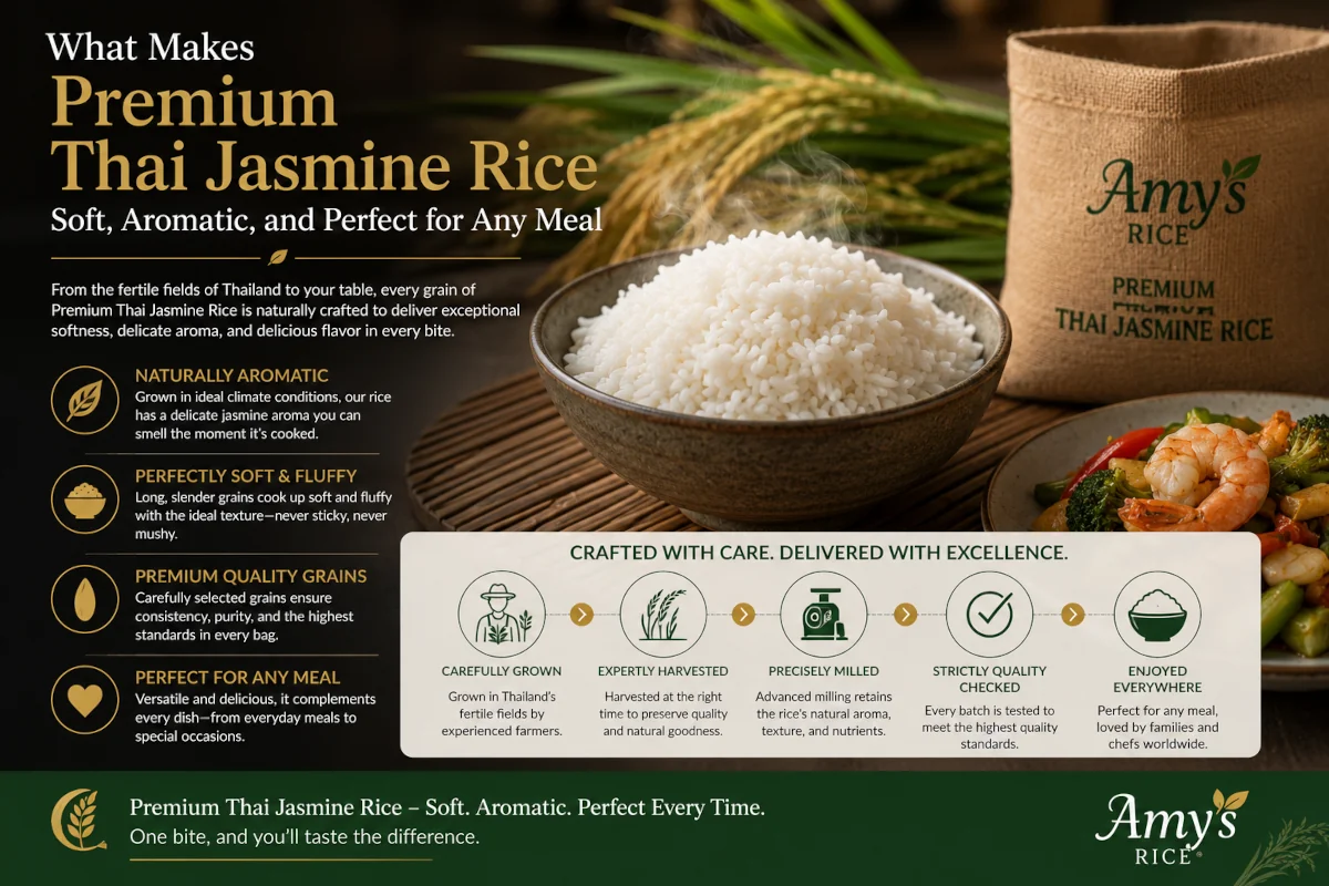 What Makes Premium Thai Jasmine Rice Soft, Aromatic, and Perfect for Any Meal